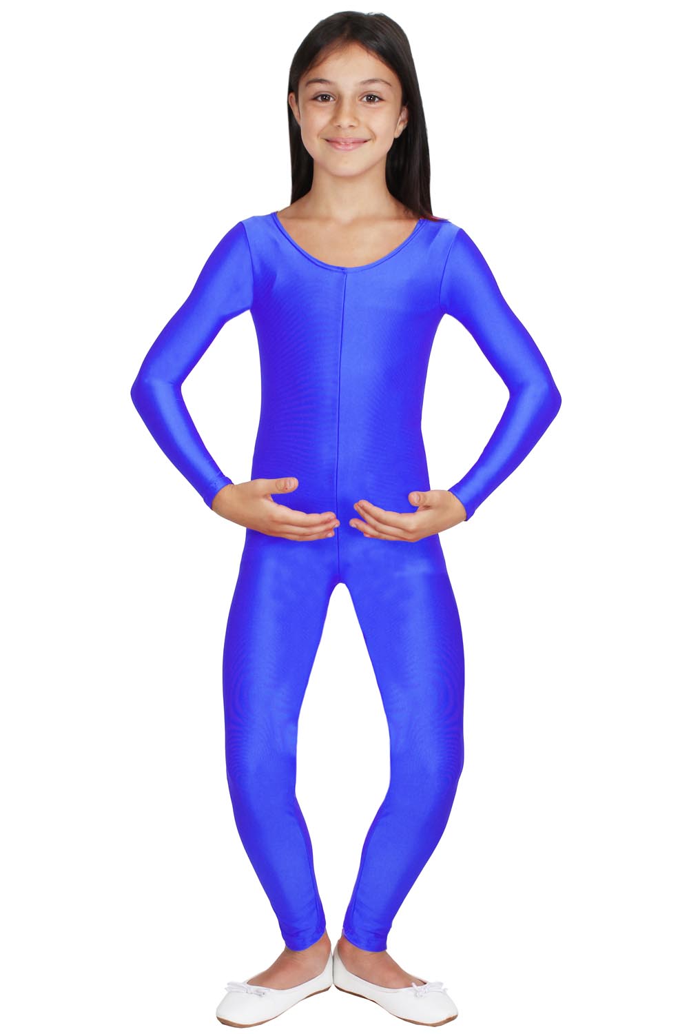 TUTA DANZA ACCADEMICA LYCRA BLU BAMBINA